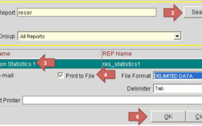 How to do a manual PMS export from Opera