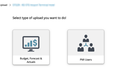 How to upload actuals, budget & forecast