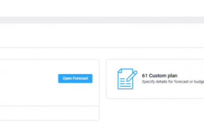 Planning set up enhancement: Roll forward forecast