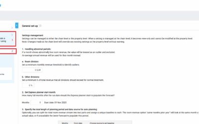 How to configure Express planner settings