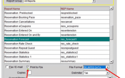 Opera Scheduler setup – Reservation Forecast, (res_forecast)