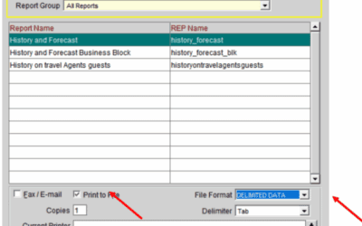 Opera Scheduler setup –  Reservation History & Forecast (history_forecast)