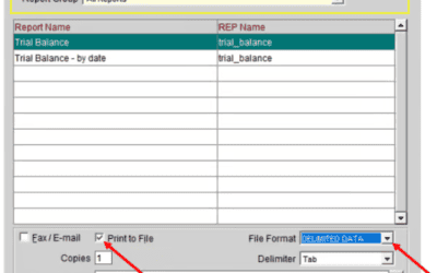 Opera Scheduler setup – Report Trial Balance (trial_balance)