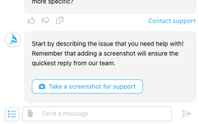 Contact Support from Chat