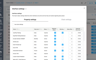 Import status enhancement – Improved interface monitoring and settings